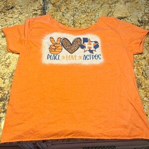 Peace love Astros tshirt XL